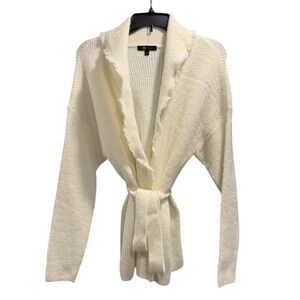 NWT! Frye Women’s Eco-Conscious Open-Front Cardigan (Ivory) - Size: L